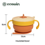 Ecowin Cookware  Baby Suction Insulated Bowl Food Grade Dinner Plate Tableware Baby Silicone Feeding