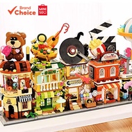 MINISO  Southeast Asian restaurant building blocks DIY puzzle toy, a creative and educational buildi