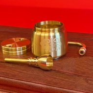 Fu Character Brass Pot Ornaments Washable Removable Fu Character Brass Pot Ornaments Washable Remova