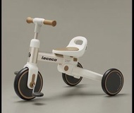 Lecoco 白色可摺疊兒童三輪車