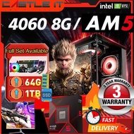 Custom Built Desktop PC Set with Ryzen APU / RX580 / RTX 3050 / RTX 5060 Ti Full Setup Optional