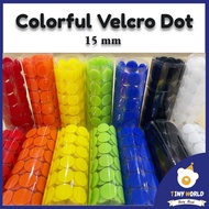 100pair 15mm Colorful Dot Design Velcro Tape Velcro Dot Quietbook/Busybook/Lapbook/Activitiesbook 安静书材料 魔术贴