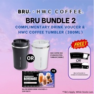 [BRU x HWC COFFEE] BRU Bundle 2 | 380ml Coffee Tumbler + Drink Voucher