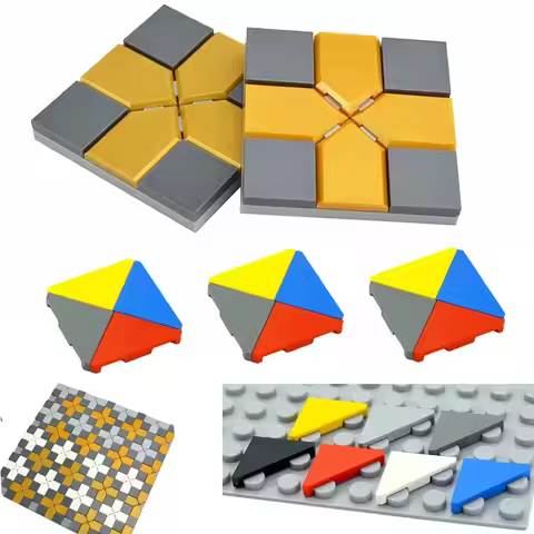 100PCS MOC Bricks 22385 2x3 Shield Light Panel LED 22385 2x3 Tile Building Blocks DIY Construction T