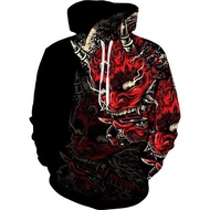 2024 New Anime Hoodie 3d Japanese Samurai Sweatshirt MenWomen Fashion Black Hoodies Pullover Autumn And Winter Men's Clothing HA7Z