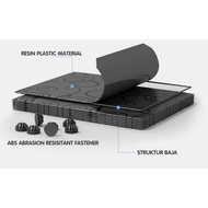 DTG 4-Door Plastic Wardrobe portable mini 2-tier plastic bedside wardrobe Imported 4-door/