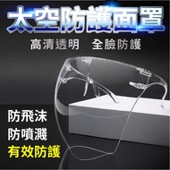 FACE SHIELD GLASS ANTI FOG DUST ( CLEAR )