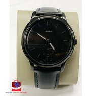 FOSSIL FS5447 Jam Tangan Kulit Hitam Minimalis Dua Tangan