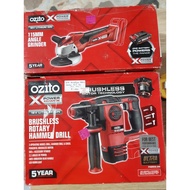 Ozito Brushless Hammer Drill Kit and Angle Grinder Skin Only