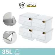 Citylife 35L Multi-Purpose Front Opening Stackable Storage Box X-8181