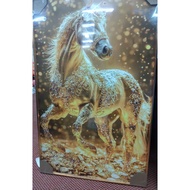 Golden Horse Frame 50 x 80cm