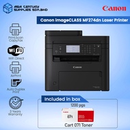 Canon imageCLASS MF274dn Multi Laser Printer Print Scan Copy Fax 4-In-1 Cart Toner 071 071H Auto Dup