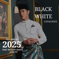 2025 BAJU MELAYU ELRAH EXCLUSIVE SENNASLIM FIT (BLACK AND WHITE CATALOGUE)