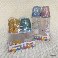 Babi Care ขวดนมคอแคบ PP พร้อมจุกนม (แพ็ค 4 ขวด)