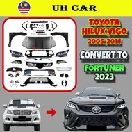 (FORTUNER) Toyota Hilux Vigo Champ 2005-2014 Convert To Fortuner 2023 Bodykit Bumprr Fender Bonnet S