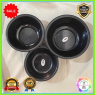 ◵ ☾ ◶    3 Sizes High Quality Plastic 3 in 1 Laundry Utility Black Basin/Planggana/Batcha/Tubs - Ho