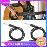 uukendh-my Heayzoki Guitar Cable 3.3ft 6.35mm Electric Instrument Straight to Cord for Bass Mandolin