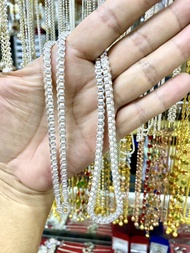 ￼สร้อยคอเงิน ลายทาโร่  ชุบเงินแท้ 92.5 ไม่ลอกไม่ดำ ของจริงสวยงามตรงปก น้ำหนัก 1 บาท 3 บาท มีความยาว 