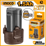 INGCO 12V BATTERY PACK | ONE BATTERY FITS ALL S12 CORDLESS POWER TOOLS