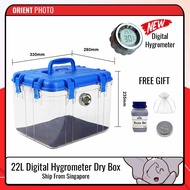 Digi Cabi Dry box with Digital Hygrometer 12L and 22L DB-012/DB-022 Silica Gel Orient Photo