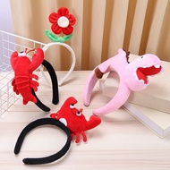 Funny Lobster Crab Headband Children's Photo Headband ins Influencer Cartoon Simple Cute Flower Face Wash Pressure Headband Influencer Live Headband