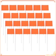 25pcs Marker Flags Lawn Small Flags Yard Garden Marker Flags Marking Flags Sprinkler Flag Marking Pe