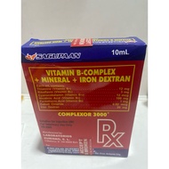 COMPLEXOR 3000 (10ml) =Vitamin b complex + mineral + iron dextran for veterinary use only