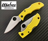 มีดพับ Spyderco Ladybug 3 Yellow Key Ring Knife H1 Steel Plain Blade (LYLP3)
