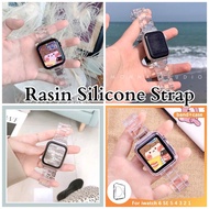 Clear Rasin Strap Resin Wristwatch Suitable For Smart Watch 7 6 5 4 3 2 1 T500 X8Max HW37