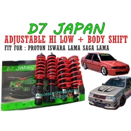 D7 JAPAN ADJUSTABLE HI LOW BODY SHIFT FOR PROTON SAGA LAMA ISWARA LAMA