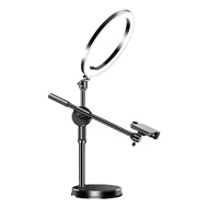 GO Auto-Overhead Tripod for Mobile Phone Smartphone Desktop Video Stand with Ring Light for Table Ph