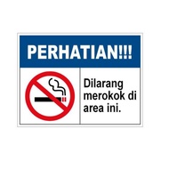 VINYL SIGN STICKER PROHIBITED IN THIS AREA 20 X 15 CM - READY TO SHIP