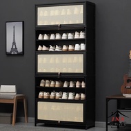 Dust-Proof Shoe Cabinet Household Large-Capacity Multi-Layer Shoe Rack Bamboo Shoe Shelf