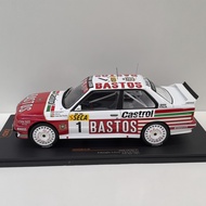 IXO 1/18 BMW E30 M3 1991 #1 24H BMW Car Model Do Not Open Doors Do Not Turn Alloy Back Cover Paint S