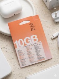 3HK 10GB 數據卡 多國使用 30天 5G 4G 歐洲 電話數據卡