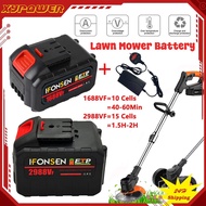 2988VF/1688VF 58800mAh Lawn Mower Battery for Cordless Drill Wrench Blower Battery Lithium Battery L