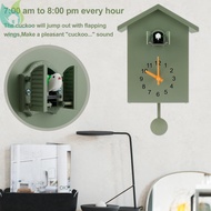 Cuckoo Clock with Chimer Minimalist Cuckoo Sound Clock with Pendulum Delicate Cuckoo Clock Bird House Battery Powered  SHOPQJC6800