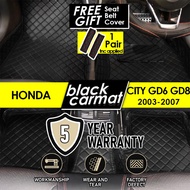 HONDA CITY GD6 GD8 2003 2004 2005 2006 2007 Premium 6D PU Leather Car Carpet Full Side Protection Ca