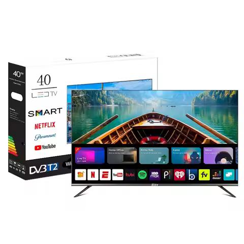 Global Version 40 Inch 4K UHD Android SmartTV Frameless Narrow Border Voice Control Eshare FunctionW