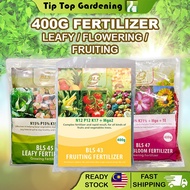 400g BLS Leafy Fertilizer 45 / Flower Bloom Fertilizer 47 / Fruiting Fertilizer 43 Garden Granules B