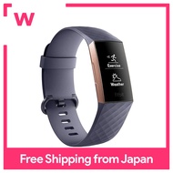 Fitbit Charge3 Fitness Tracker BlueGrey/Rose Gold L/S Size FB410RGGY-CJK