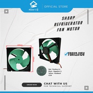 FBA12J15V Sharp Refrigerator Fan Motor (3 WIRE) - 125MM X 125MM DC15V 0.28A