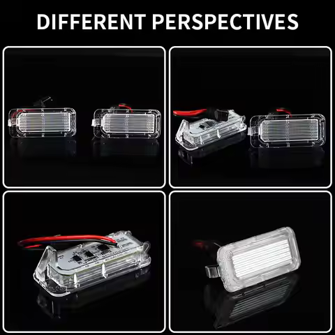 2PCS For Ford S-MAX 2006-2014 Mondeo MK4 MK5 2007-2018 Kuga MK1 MK2 2008-2018 LED License Number Pla