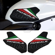 Motorcycle Tank Pad Protector Sticker Decal Gas Knee Grip Tank Traction Pad Side For Ducati Panigale