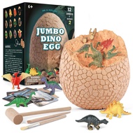 FEETSMART Big Jumbo Dinosaur Eggs Digging Fossils Excavation Dino Egg Early Educational Toys Science