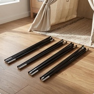 4 Pieces Fiberglass Tent Rod Black Tent Replacement Rod Frame Piece