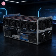 AI Multi-GPU Server Rack 6/8/10 GPU Configurations Dual Power Supply Open Frame Design For High-Perf