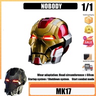 NOBODY MK17 Iron Man helmet voice-controlled wearable - Iron Man MK17 1:1 real person wearable helme