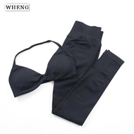 Original WHENG 2 Piece Sports Sets Woman Gym Leggings and Strappy Bra Yoga Fitness Suit Pilates Clot