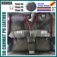 Honda Civic FB,FC &amp; FD 5D Car Floor Mat@Carpet